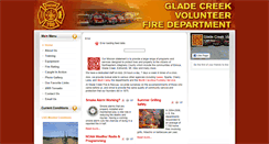 Desktop Screenshot of gladecreekvfd.com